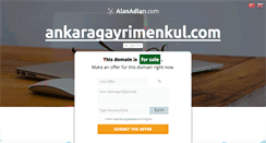 Desktop Screenshot of ankaragayrimenkul.com
