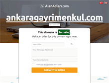 Tablet Screenshot of ankaragayrimenkul.com